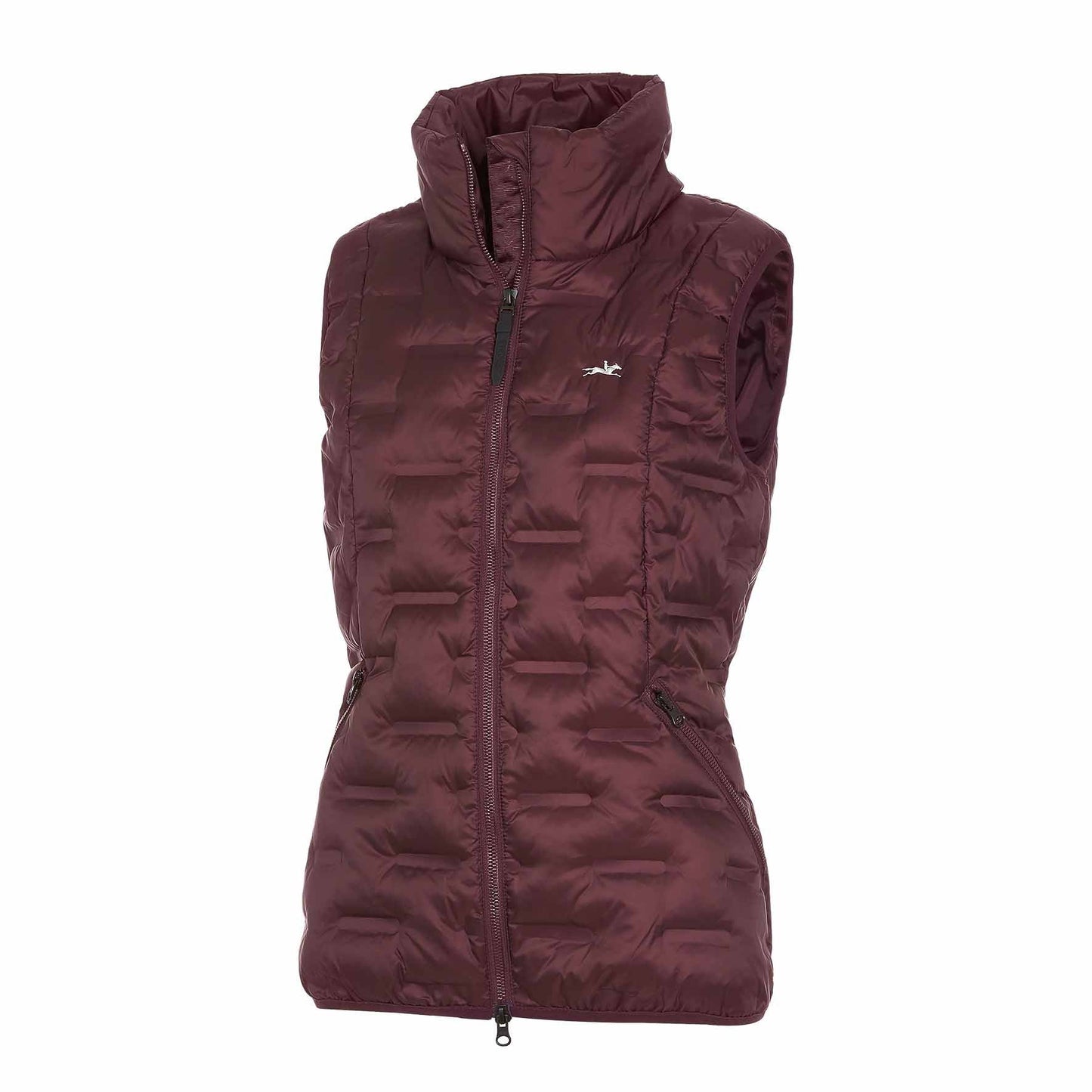 Doudoune sans manche Rose style, Wine - Schockemöhle AW 2022