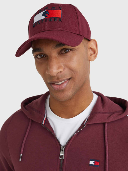 Unisex Cap, Red - Tommy Hilfiger Equestrian SS22