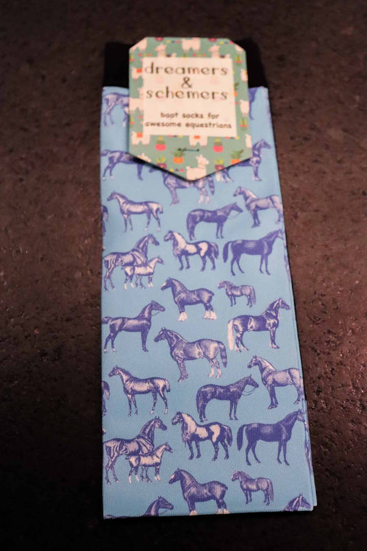 Chaussettes d'équitation, motif Pony Macaroni - Dreamers & Schemers