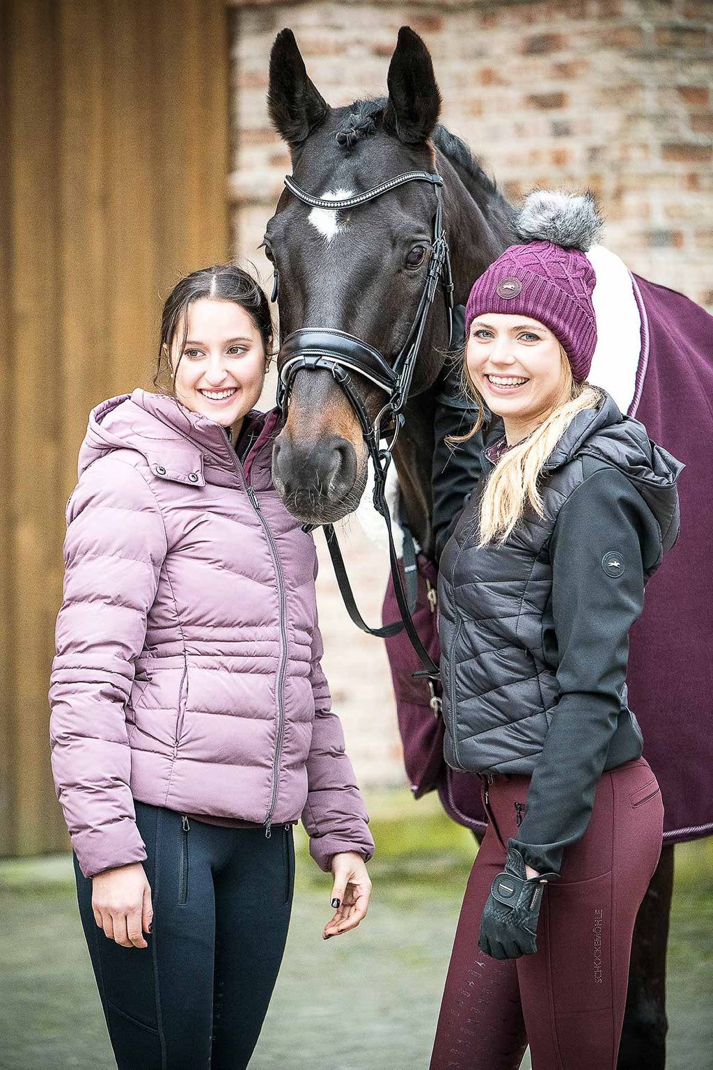 Frances Style Puffer Jacket, Rose Taupe - Schockemöhle