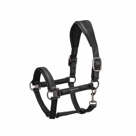 Doublepin Leather Headcollar, Black - Eskadron Essence 22/23