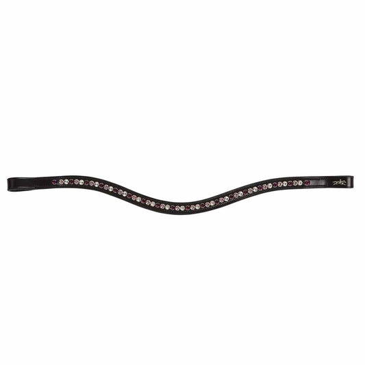 Browband Diamond Select, Black/Berry Shades - Schockemohle