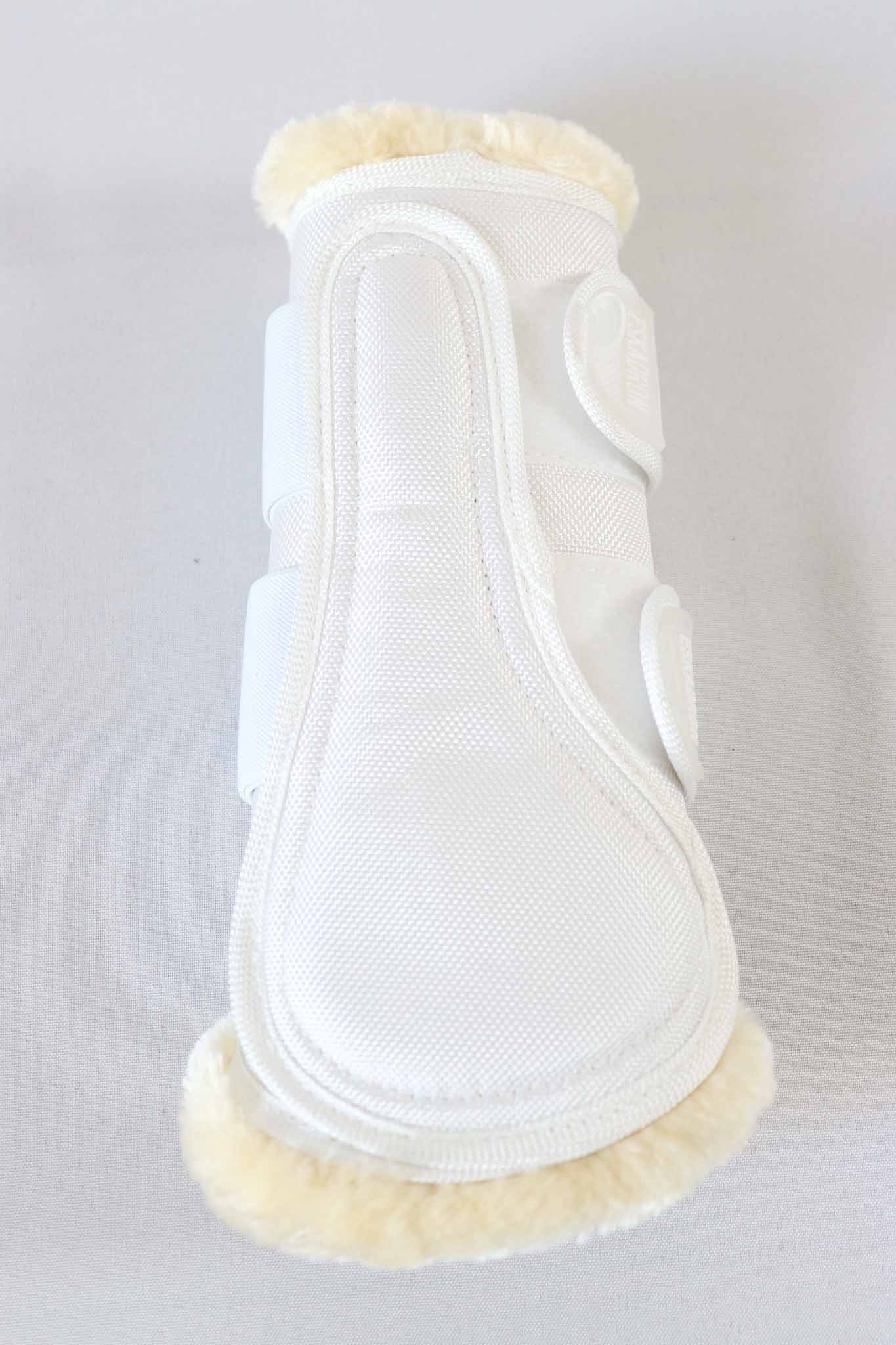 White Fauxfur Soft Leg Warmers - Eskadron