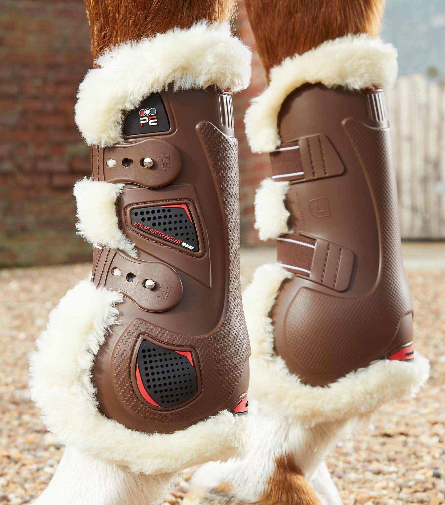 Guêtres Techno wool, marron - Premier equine