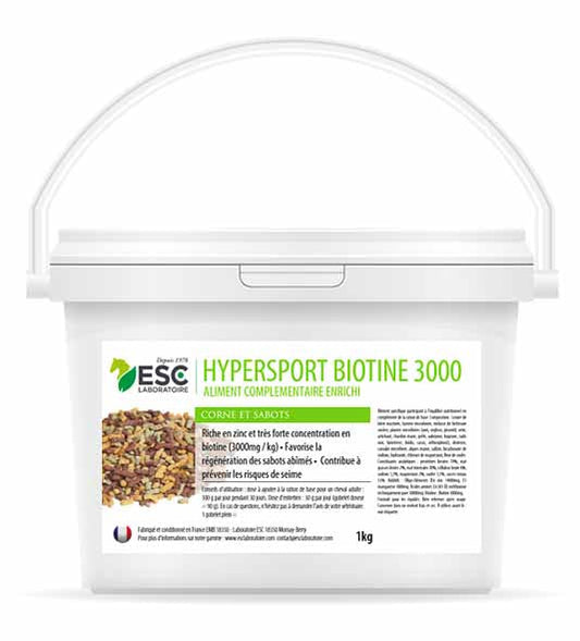 Hypersport biotine 3000 – Biotine cheval - ESC Laboratoire