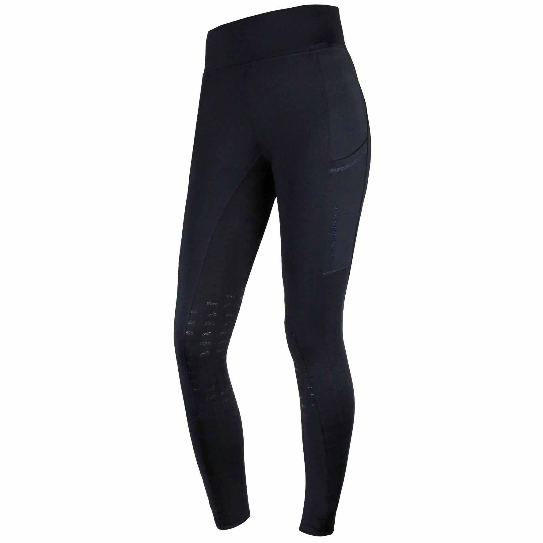 Reitleggings, Taschenreiten, Marineblau - Schockemöhle Sports