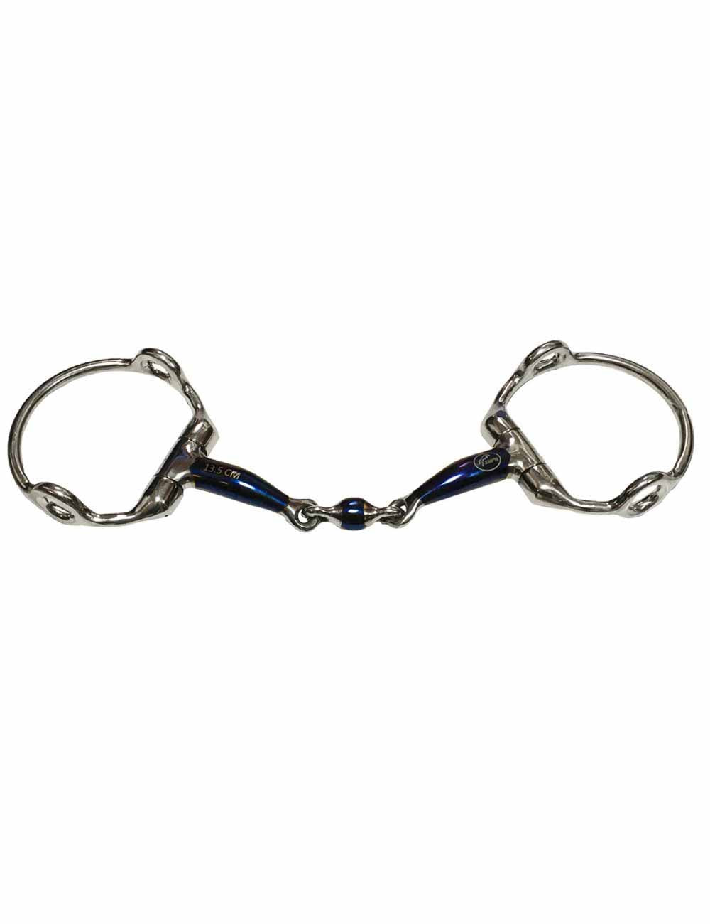 Mors releveur à olives double brisure Blue Steel   - Jump'In