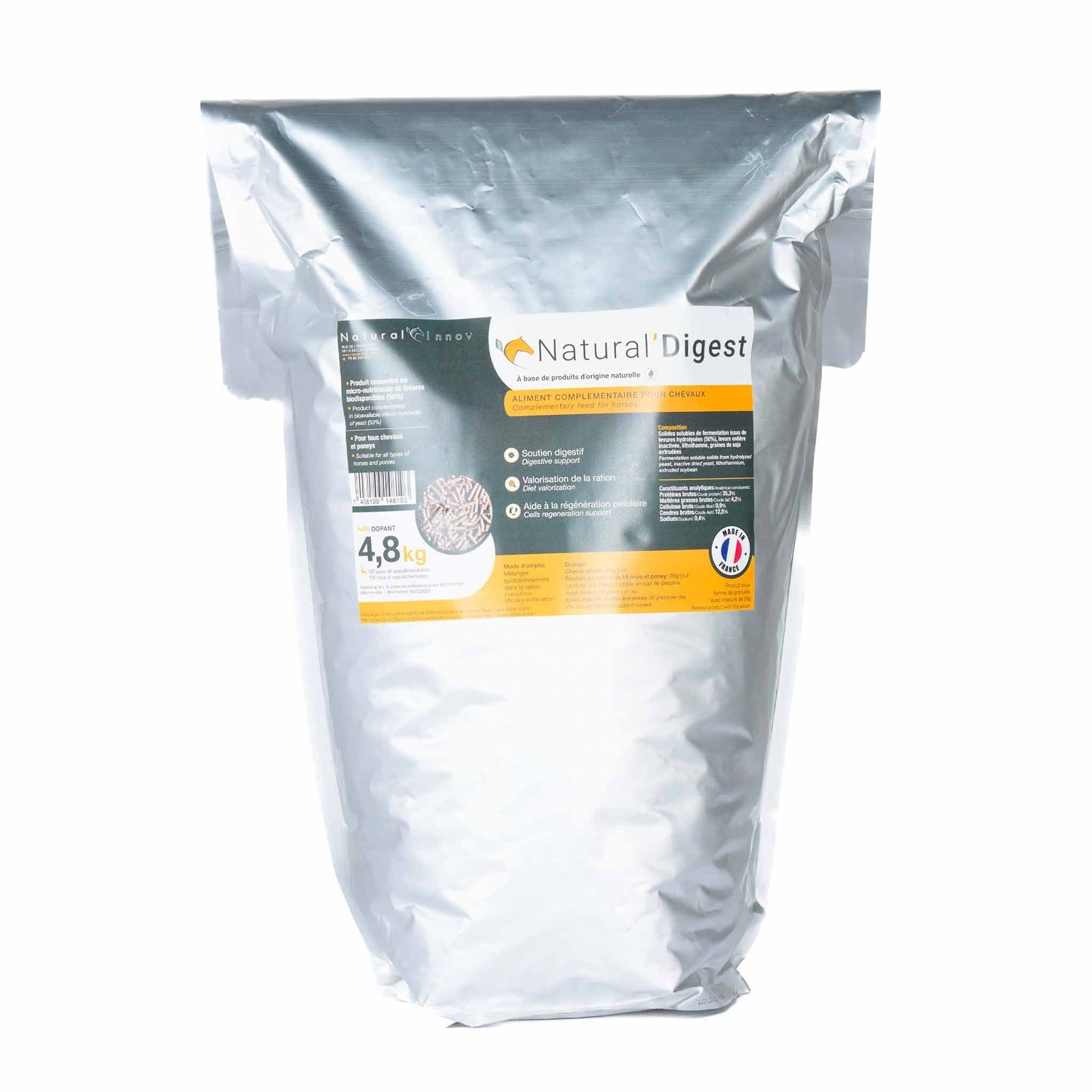 Natural'Digest, Digestion cheval, 4,8Kg - Natural'Innov