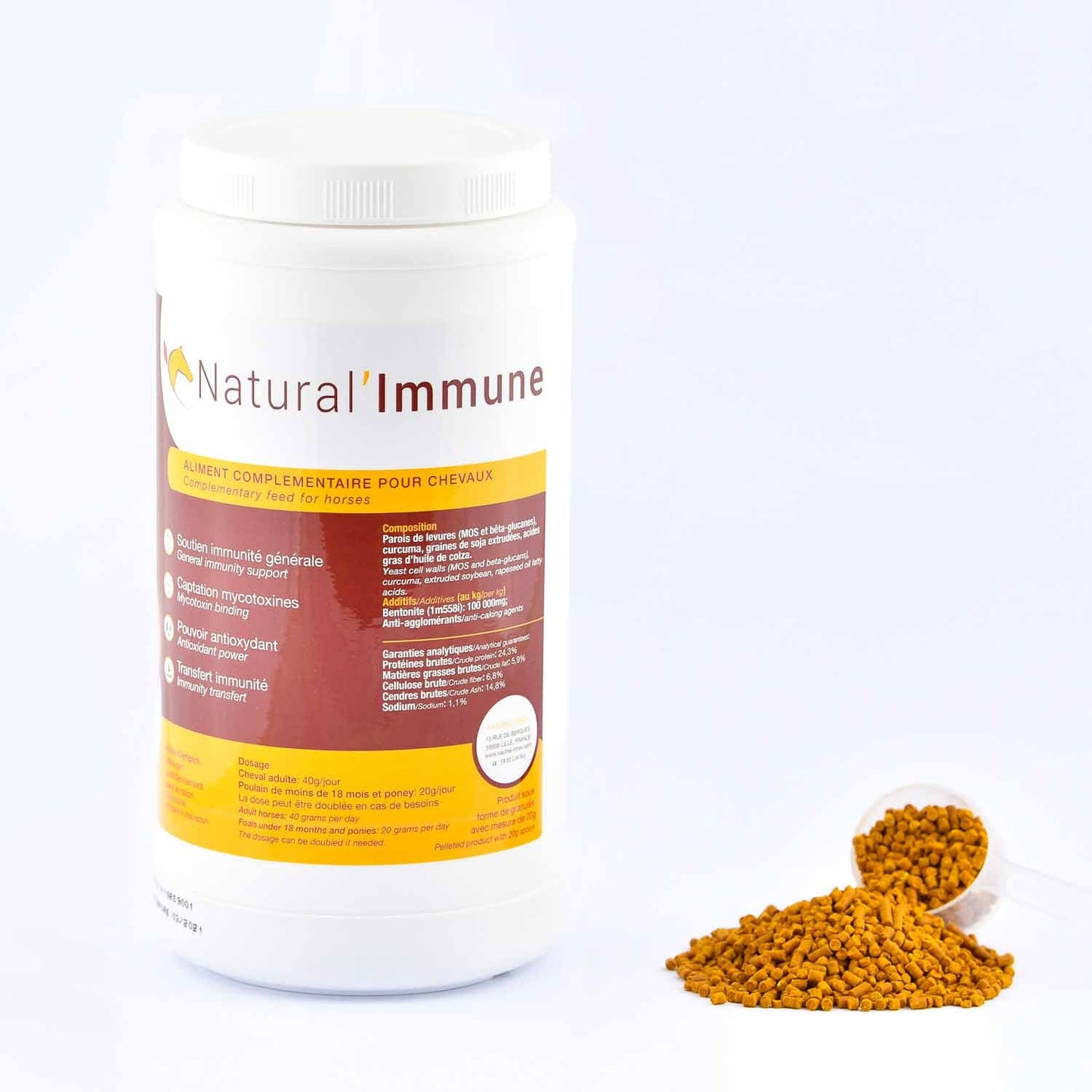 Natural'Immune , Immunité cheval, 1,2kg - Natural'Innov