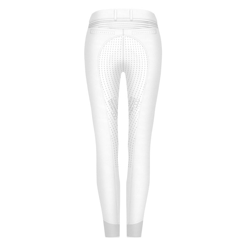 Pantalon d'équitation Calima full grip, Blanc - Cavallo
