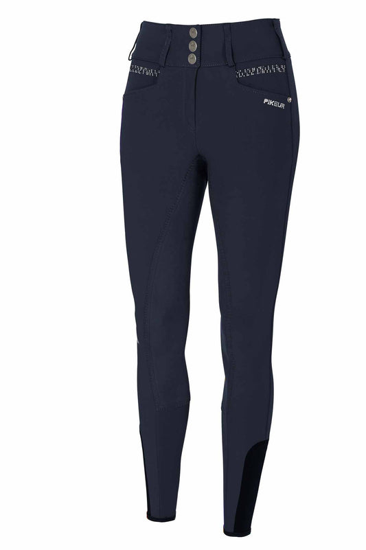 Candela Strass full-mccrown trousers, Navy - Pikeur