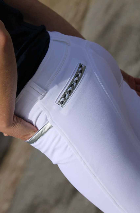 Stirrup ladies riding breeches, white - Jum'In