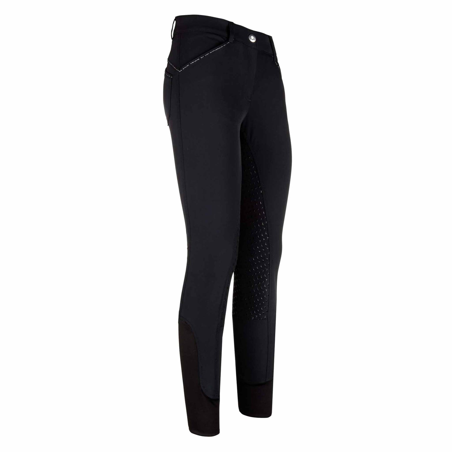 Riding breeches Elodie Diamond black FullGrip woman - Easy rider