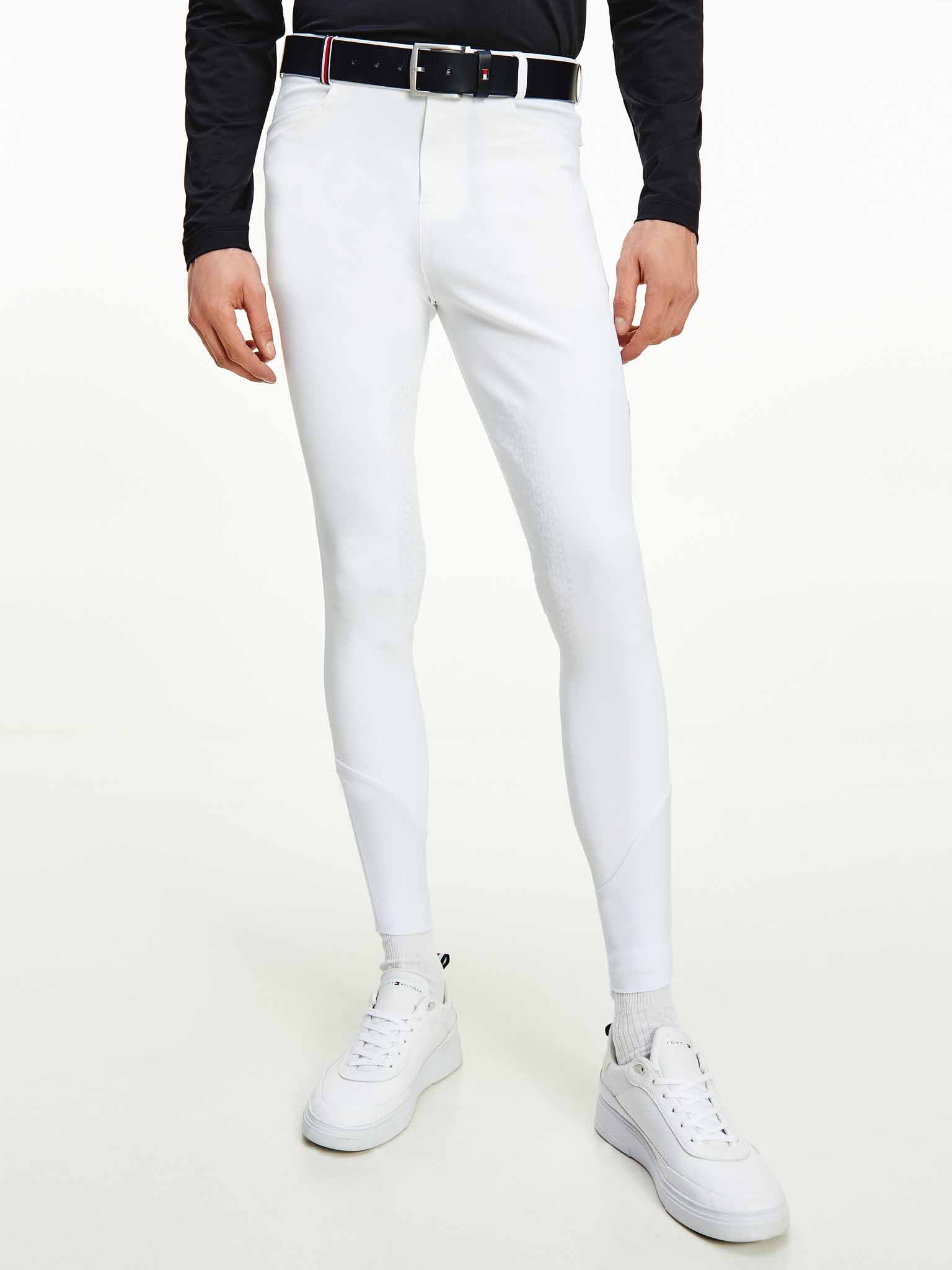 Pantalon d'équitation homme Kneegrip, Optic White - Tommy Équestrian