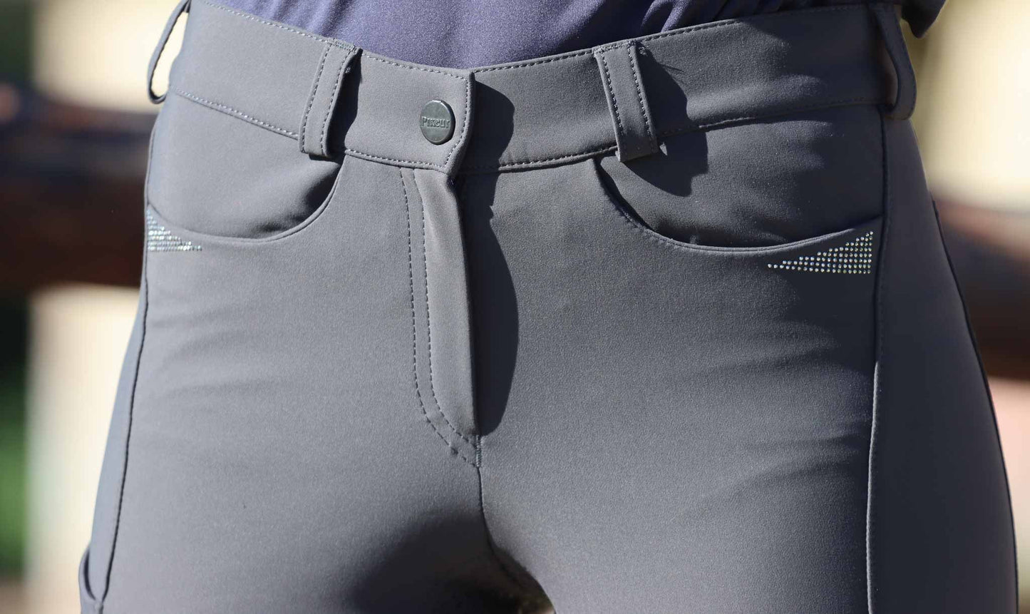 Pantalon Laure Full grip, Anthrac - Pikeur FS22