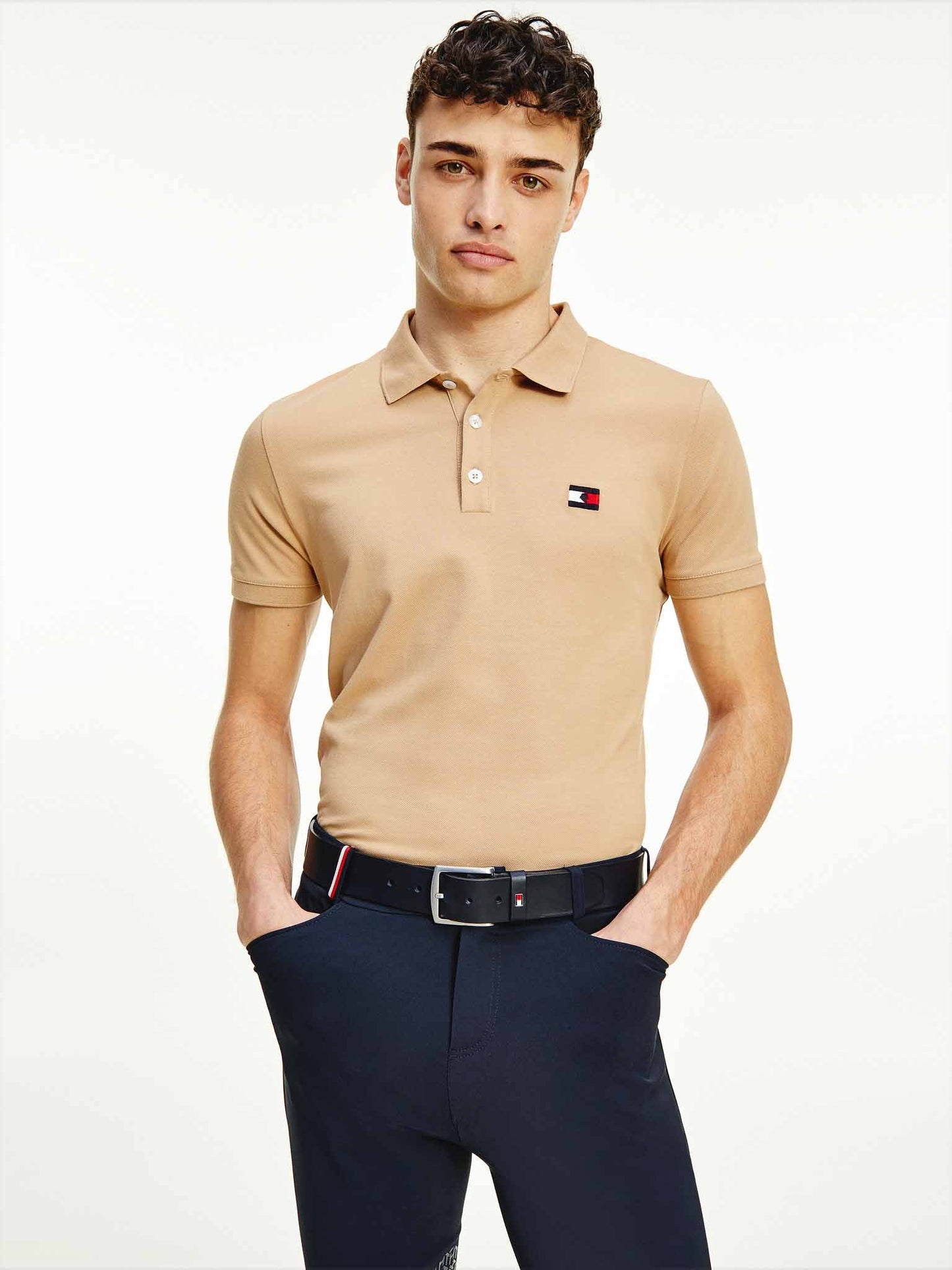 Polo Shirt homme, Classic Khaki - Tommy Equestrian