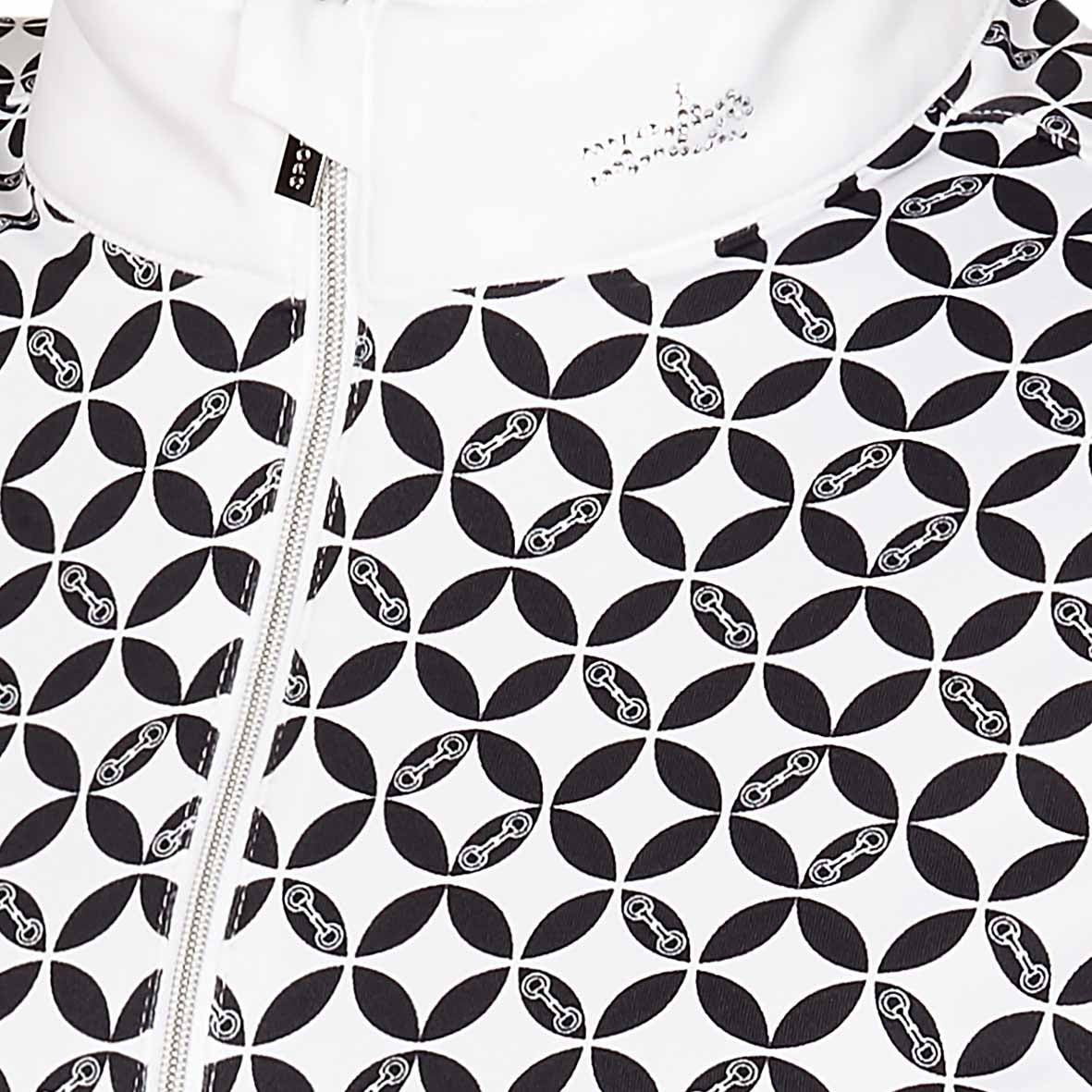 Louisa competition top, white-dark blue - Schockemöhle SS 2023
