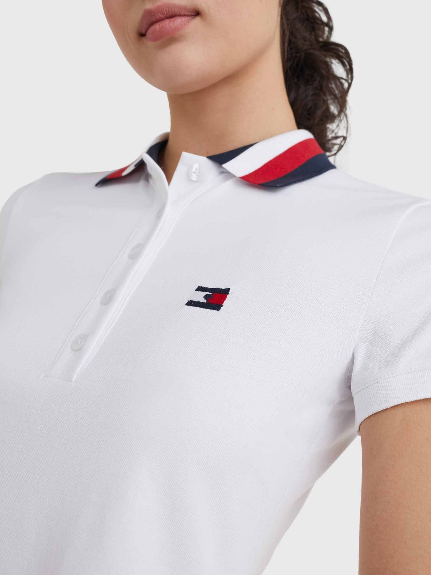 Polo Style, col liseré Ruban, Optic White - Tommy Hilfiger Equestrian SS22