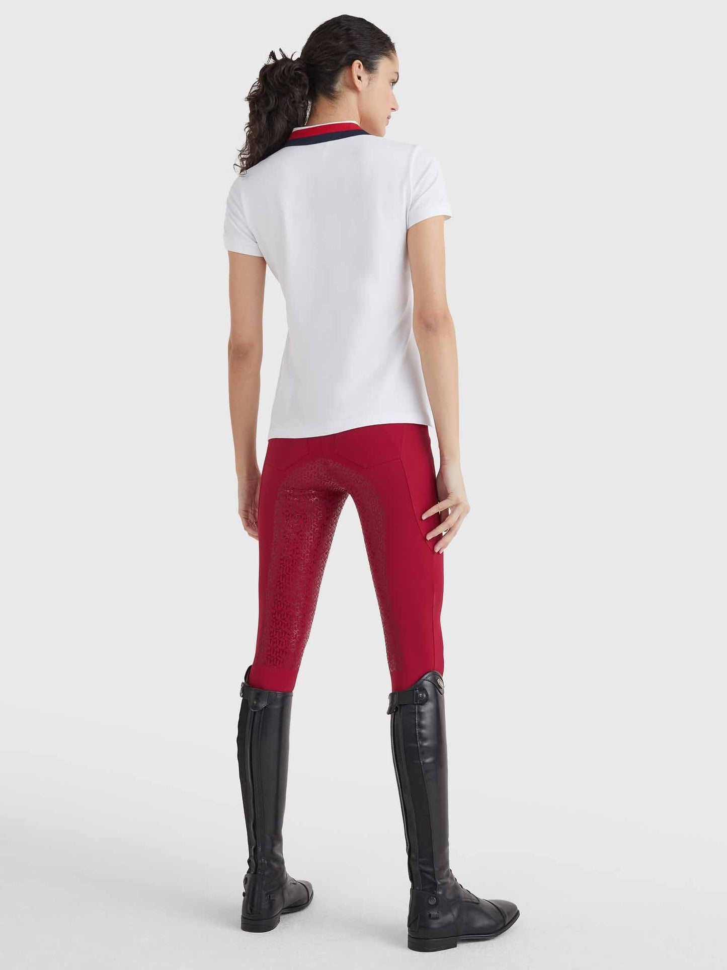 Polo Style, col liseré Ruban, Optic White - Tommy Hilfiger Equestrian SS22