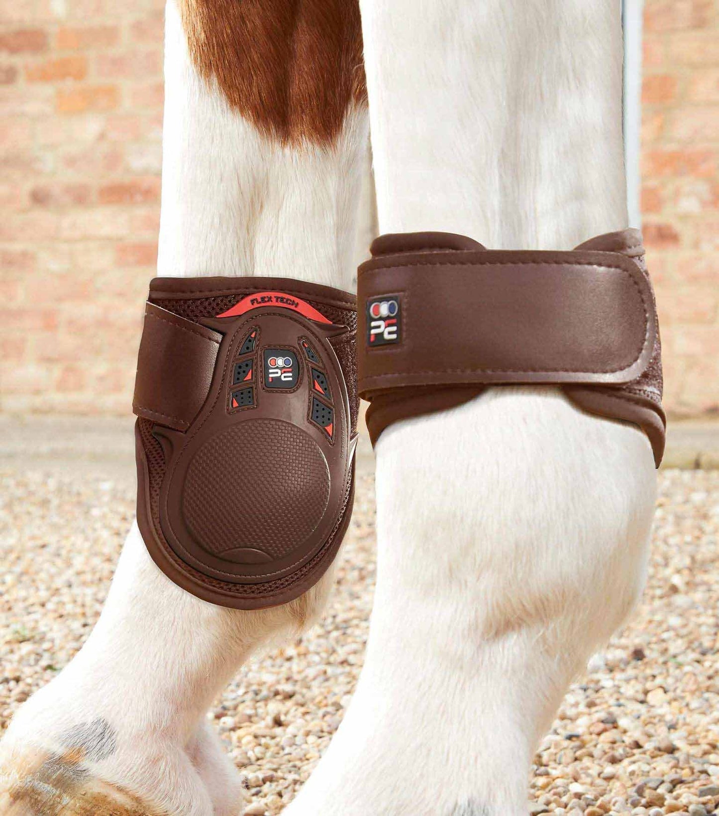 Protèges-boulets Kevlar Airtechnology Lite, marron - Premier equine