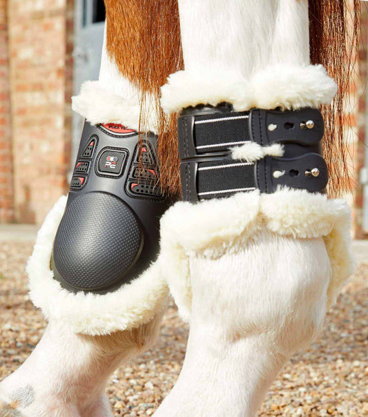 Techno wool fetlock boots, black - Premier equine