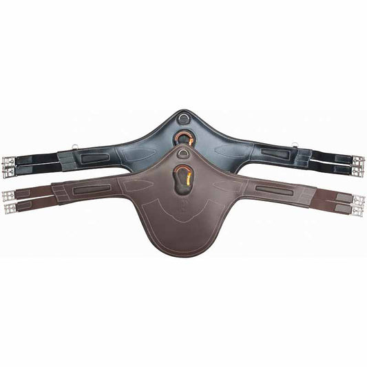 Luxe Leather Bib Girth, Dark Brown - TDET