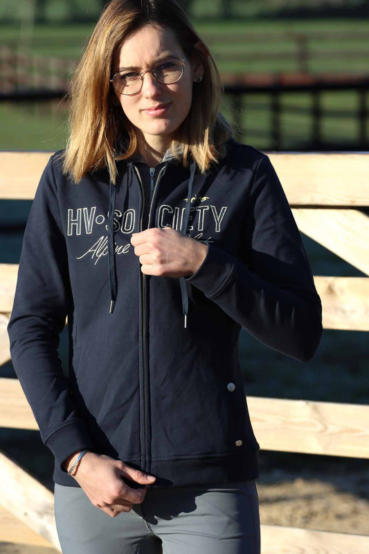 Heather Hoodie, Navy - HV Society