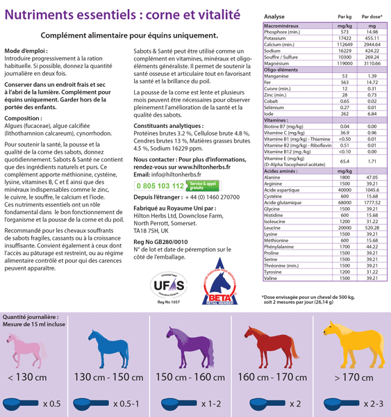 Hooves &amp; Health, Originalformel, 2kg - Hilton Herbs