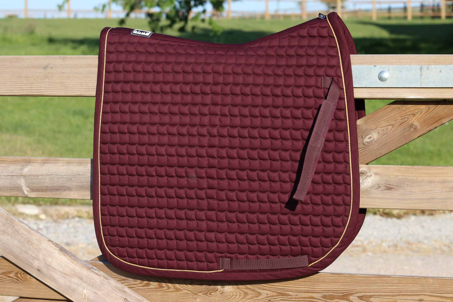 Tapis de selle Coton Gold, Blackberry- Eskadron