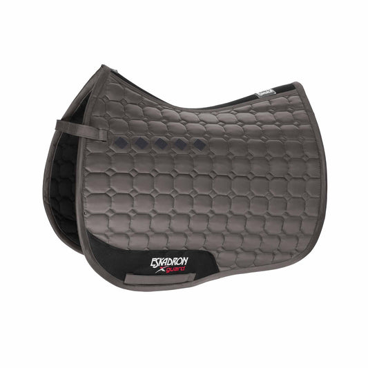 Tapis de selle Glossy Compact gris - Eskadron