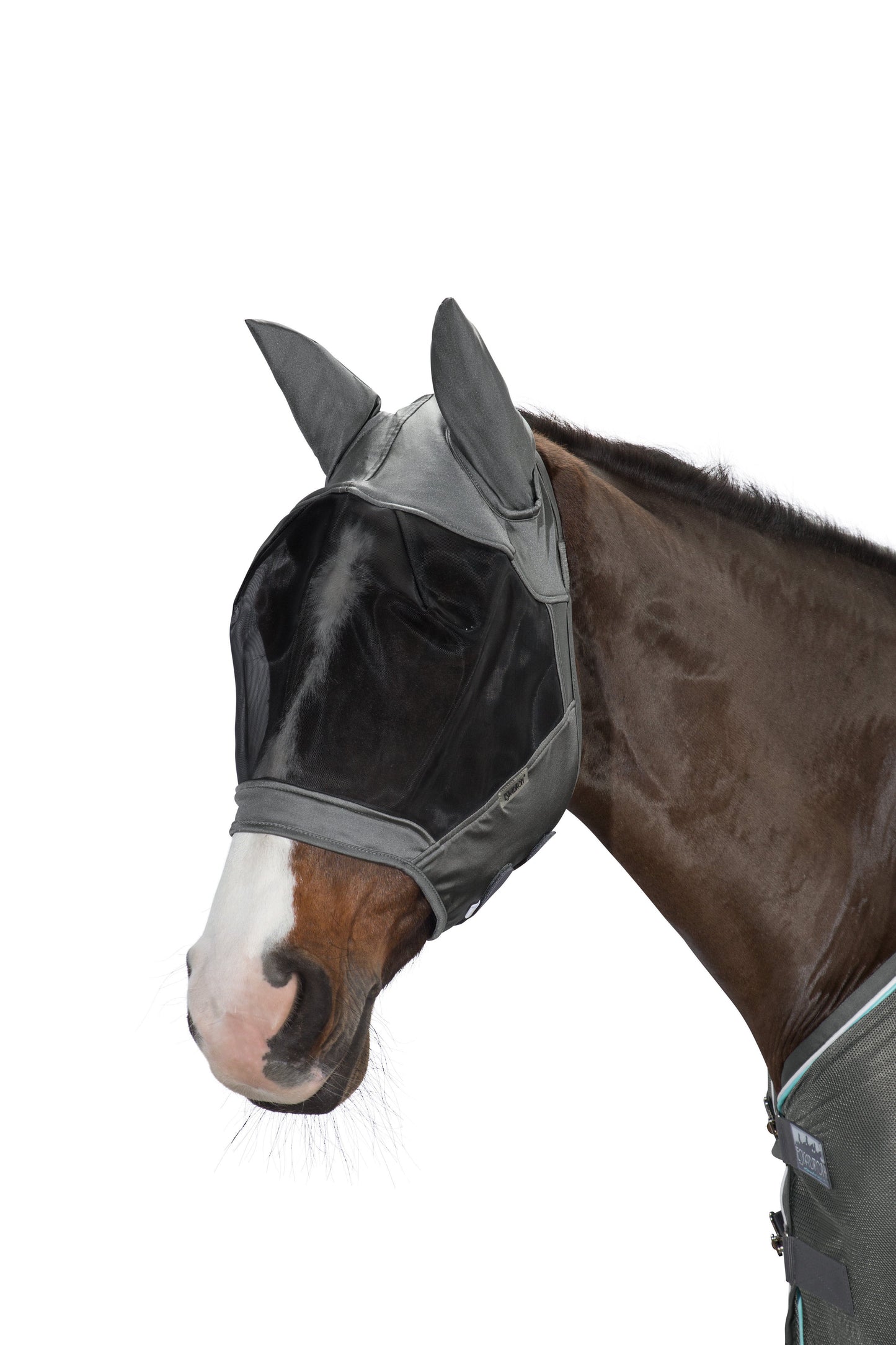 Dynair Mesh Fly Mask, Gray - Eskadron